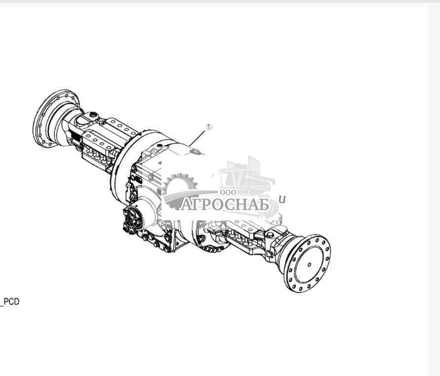 YZ19723 Мост в комплекте 